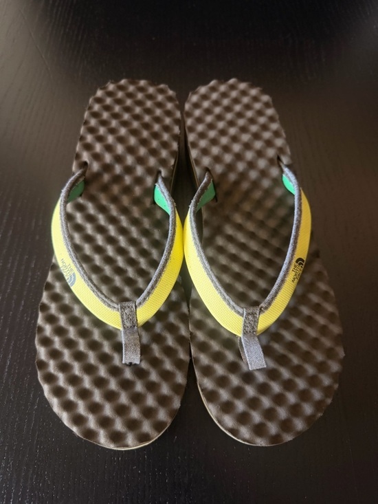 The North Face Shoes - The North Face wedged yellow Strap Textured Foam Sandal size 10